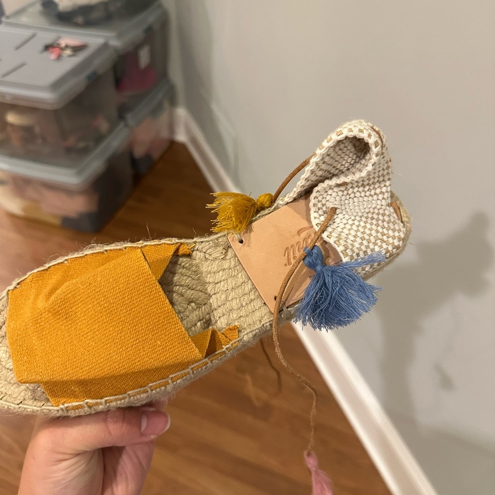Colorful Espadrille Sandals with Tassels